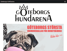 Tablet Screenshot of goteborgshundarena.se